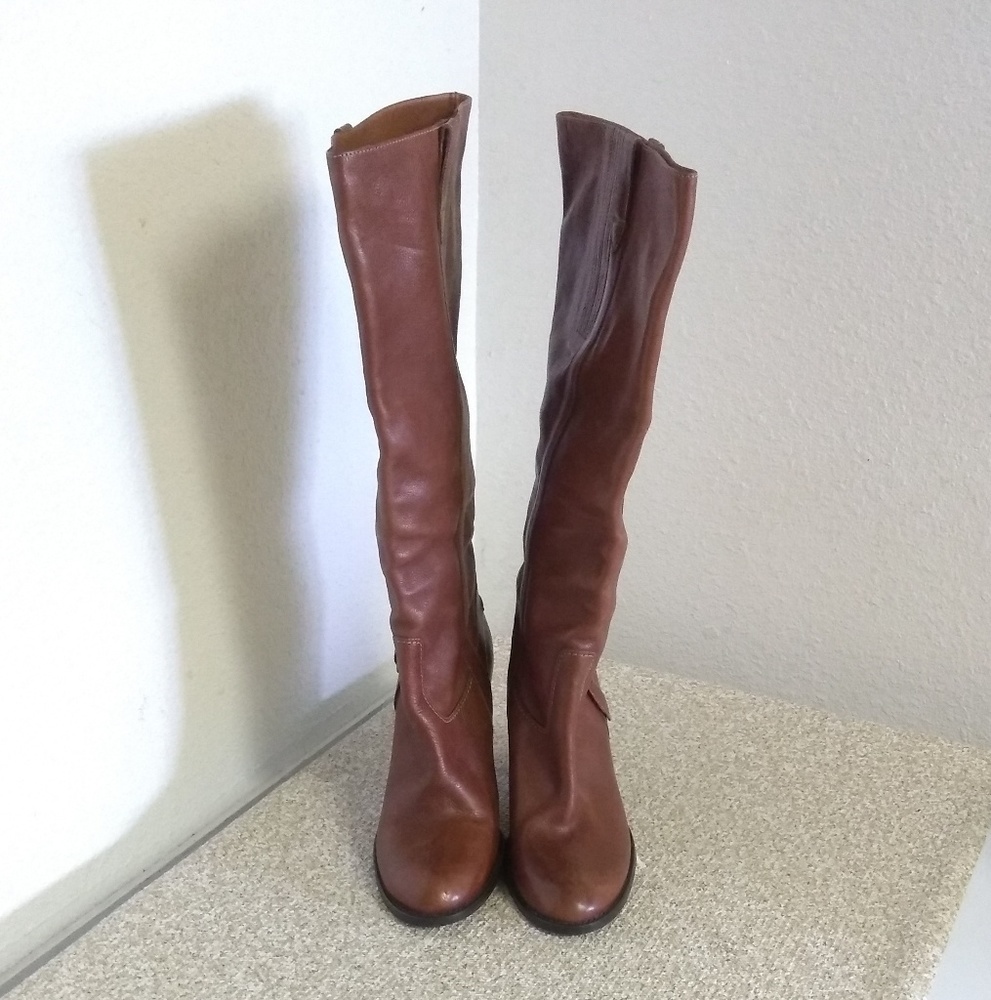J.Crew Brown Pebbled Leather Boots